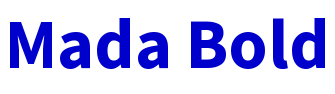 Mada Bold 字体